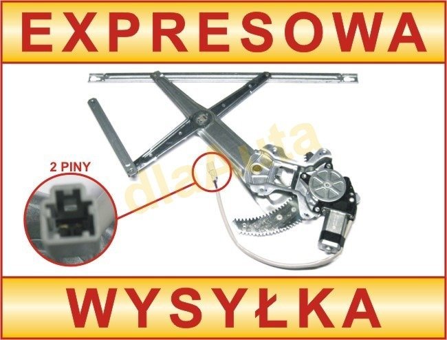 Honda CR-V 96-01 electric front window regulator WITH 2-PIN MOTOR right