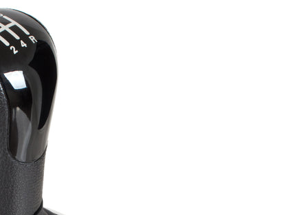 Ford Fusion 2002 - BLACK gear knob + BLACK gaiter with frame + SILVER 5-SPEED