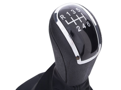 Skoda Fabia I 99-08 BLACK gear knob + GAITER 6 SPEED