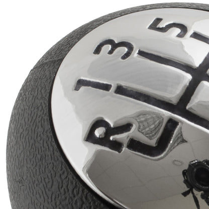 Renault Clio III 05-09 gear knob 6 SPEED BLACK + CHROME