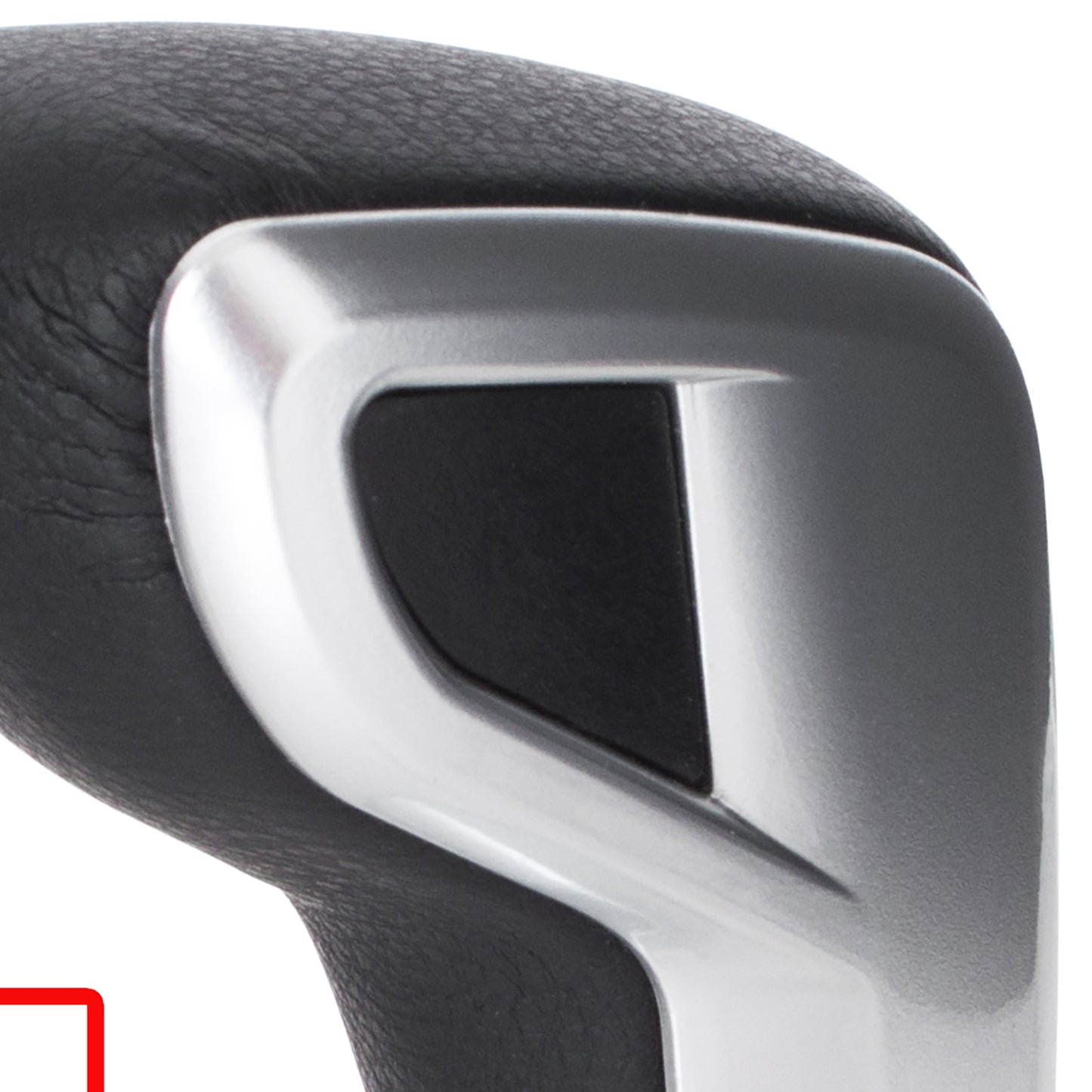 Citroen C5 III 08-17 AUTOMATIC gear knob BLACK LEATHER + SILVER
