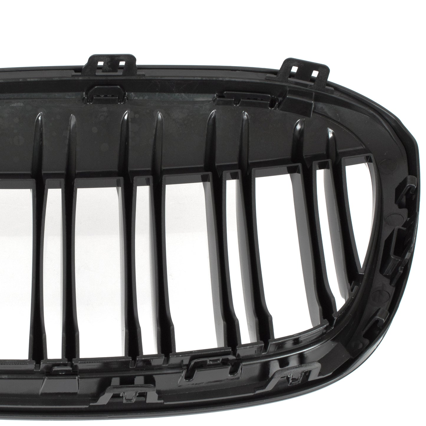 BMW X1 F48 15-19 Grille (Kidneys) Left + Right Set BLACK GLOSSY DOUBLE BAR