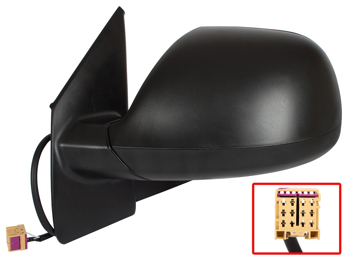 VW T5 FL 09-15 electric heated exterior mirror BLACK left