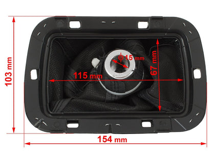 Toyota Avensis II 03-09 gear stick gaiter BLACK + frame