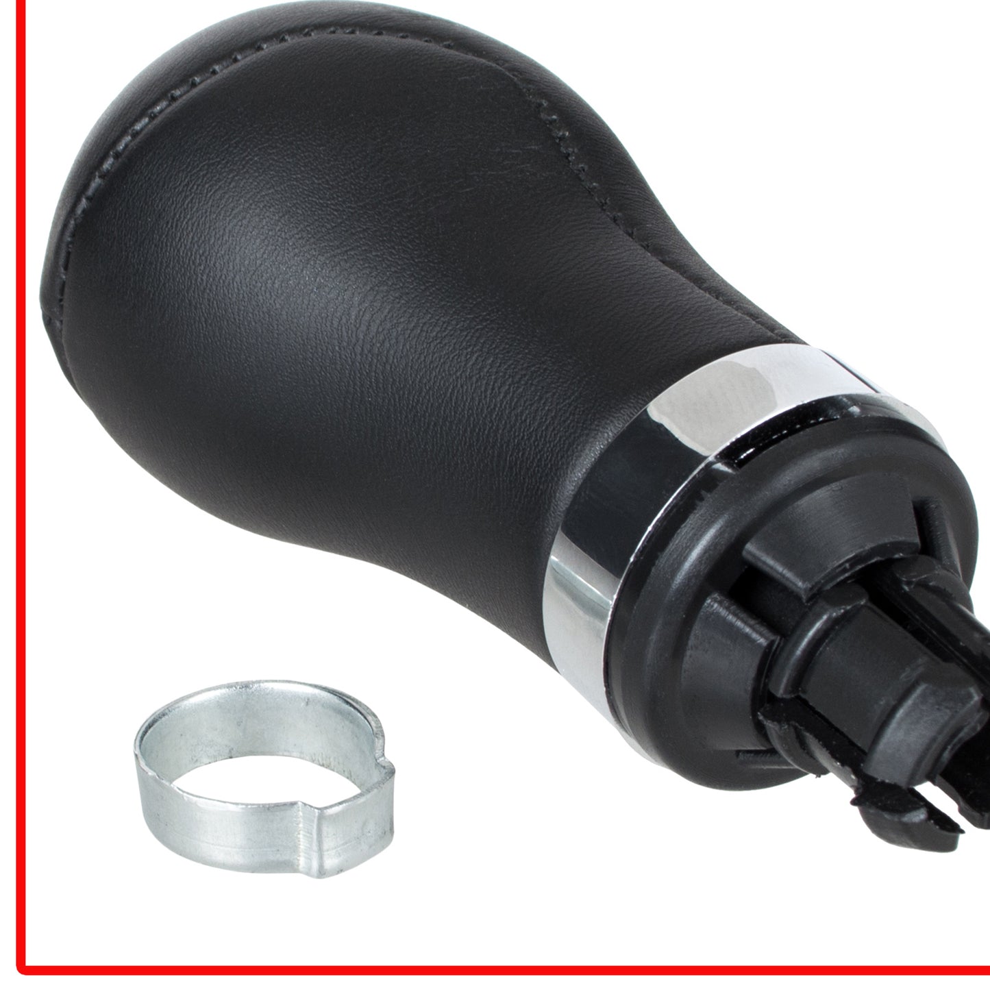 Audi A1 A2 A3 A4 A5 A6 Q3 Q5 gear knob BLACK + CHROME 6 SPEED