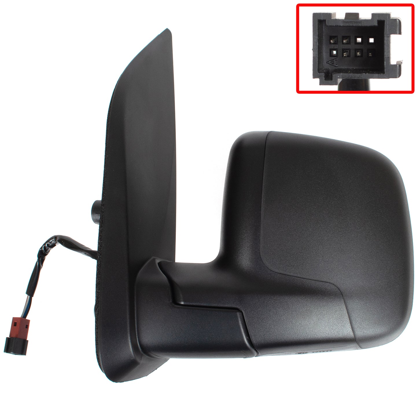 Fiat Fiorino 2007 - electric door mirror BLACK left
