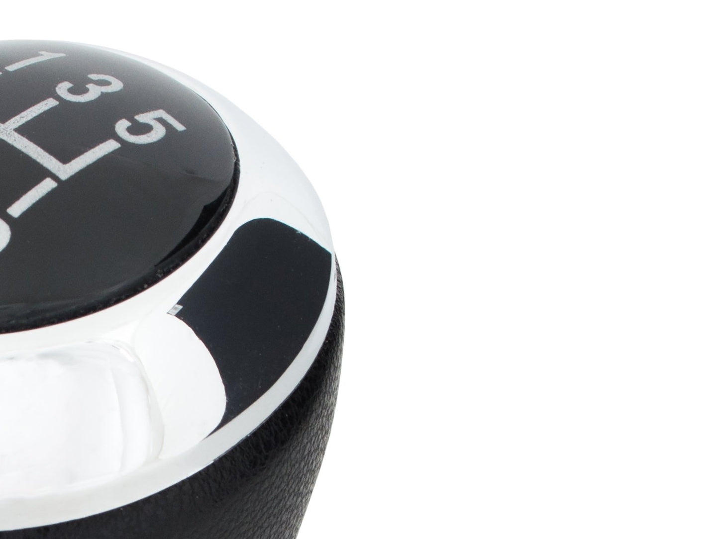 Mazda 3 06-12 gear knob BLACK + CHROME 5 SPEED