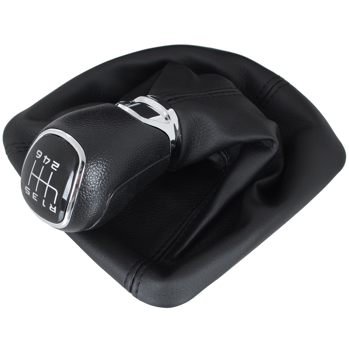 Skoda Octavia II 07-14 gear knob + gaiter with ABS frame 6 SPEED