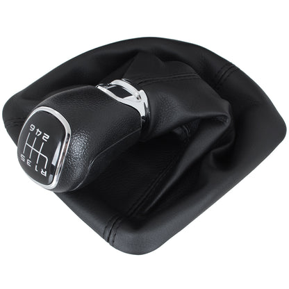 Skoda Octavia II 07-14 gear knob + gaiter with ABS frame 6 SPEED