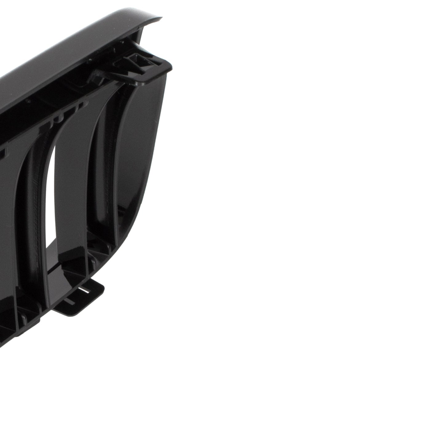 BMW 3 E92 E93 06-10 dummy grilles between headlights (kidneys) left + right set. BLACK GLOSSY DOUBLE BAR
