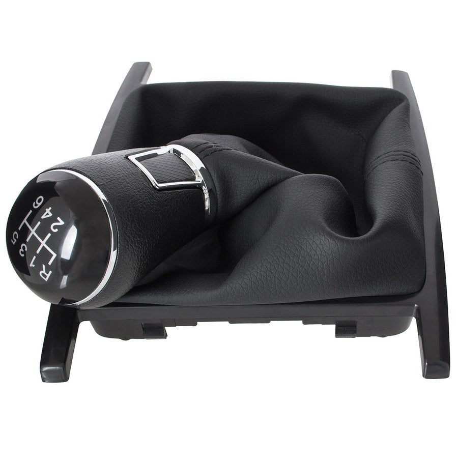 VW Amarok 10-16 gear knob BLACK 6 GEARS + BLACK GAITER with frame
