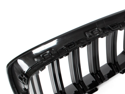 BMW 1 F20 / F21 11-14 3/5D HATCHBACK grilles (kidneys) left + right set BLACK GLOSSY DOUBLE BAR