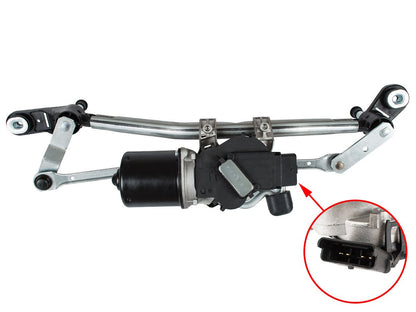 Renault Clio III 2005 - wiper mechanism + MOTOR