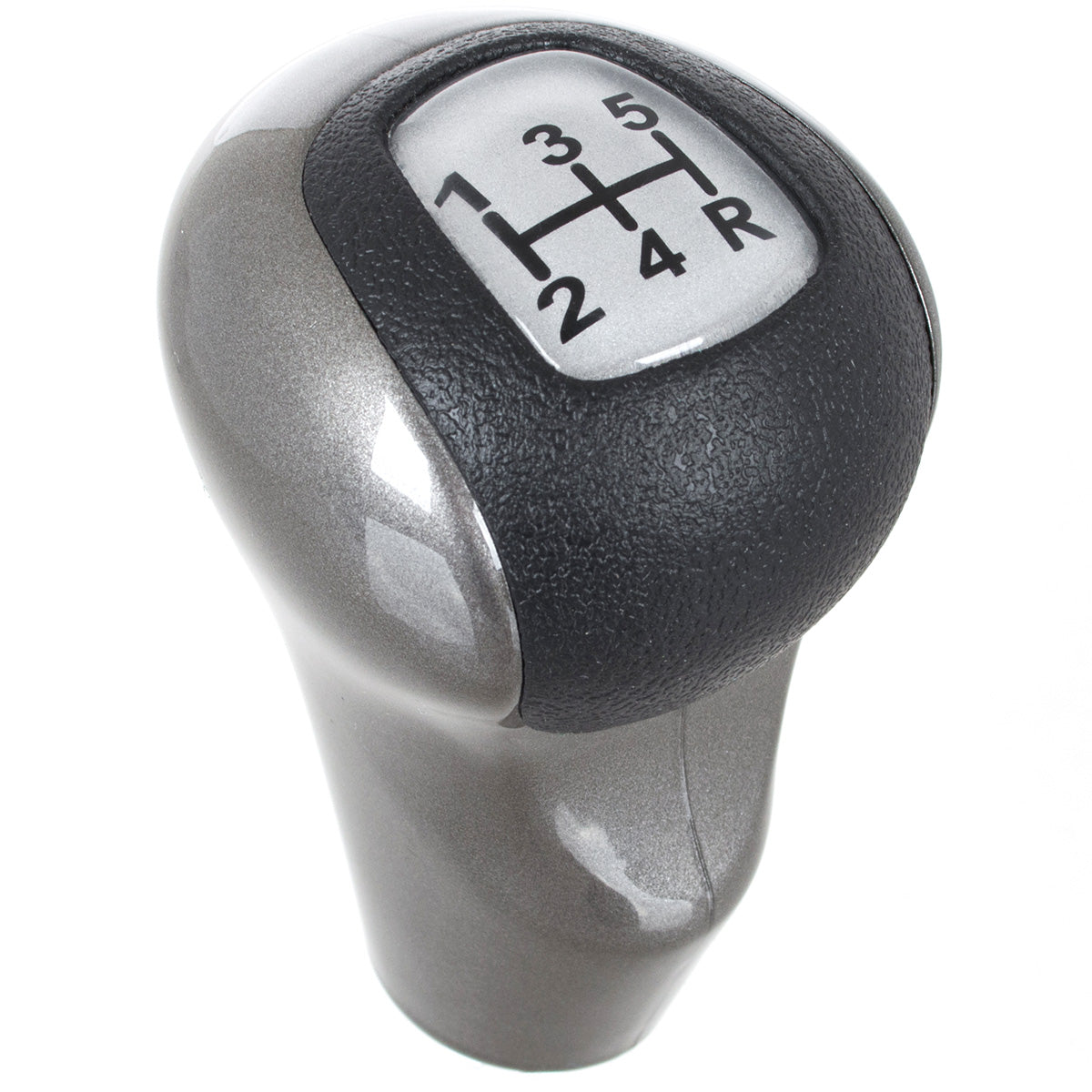 Honda Civic VIII 2005 - Gear knob GREY-BLACK 5 SPEED SILVER CAP
