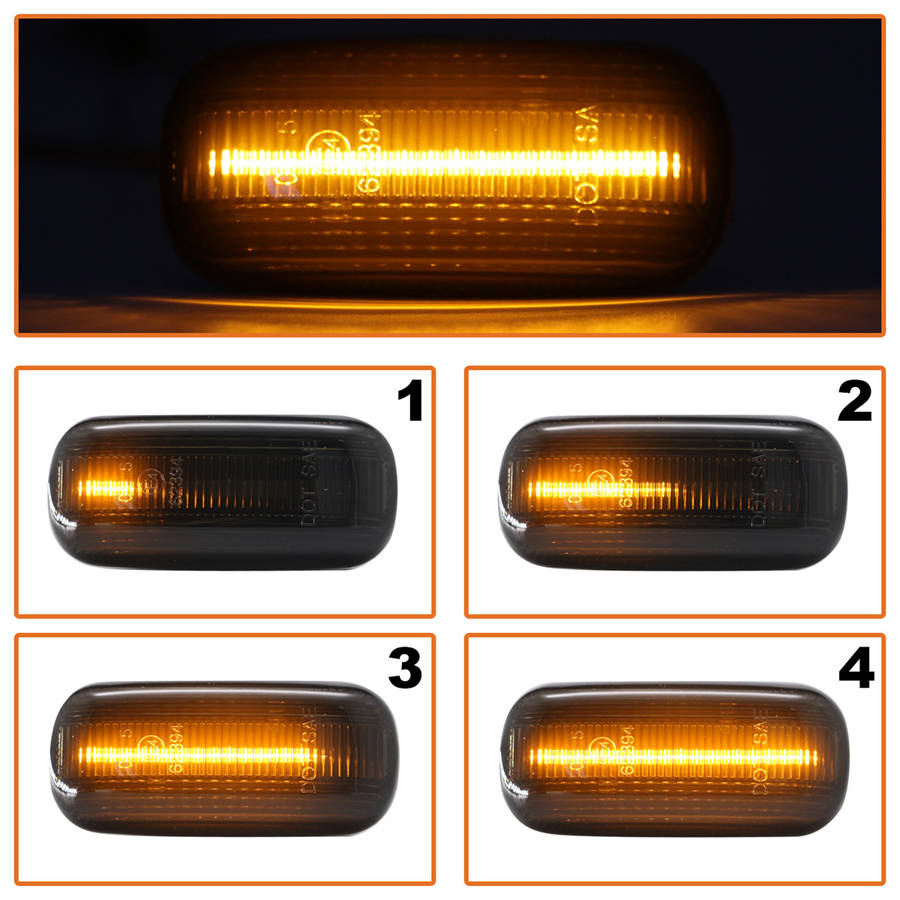 Audi A3 8P 03-08 LED Dynamic Smoked Side Indicators 2 pcs. Set