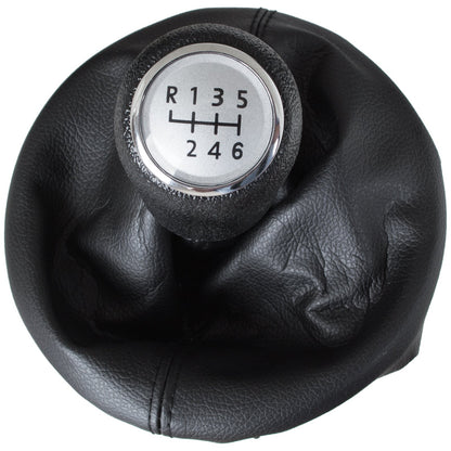 VW T5 / T6 03-11 gear knob SILVER + GAITER 6 SPEED