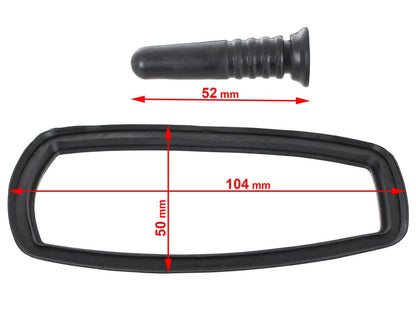 Mercedes S210 E-Class 96-03 roof antenna seal + cover GPS / NAVI 2 pcs. SET