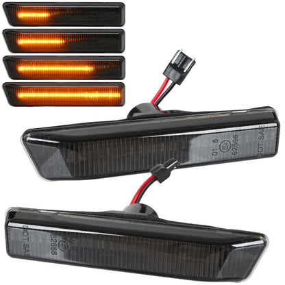 BMW 3 E36 FL 96-99 LED DYNAMIC SMOKED side indicators 2 pcs set