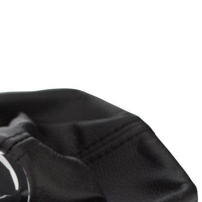 Audi A5 8T 07-16 Gear knob BLACK + CHROME 6 SPEED + GAITER BLACK WITH BLACK STITCHING