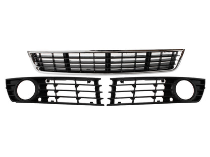 Audi A4 B6 00-04 bumper grille left + right + middle complete.