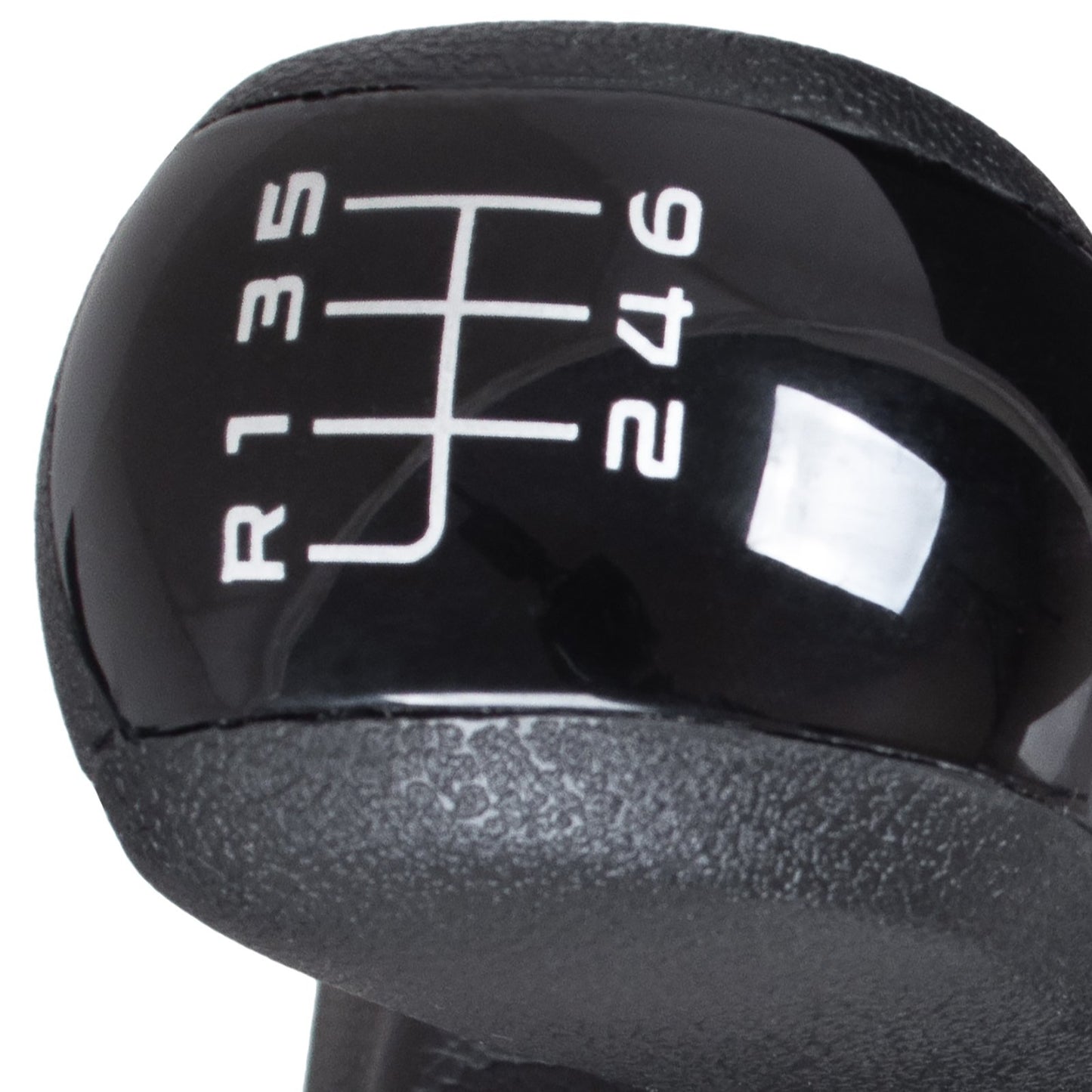 Skoda Octavia II 2004- gear knob + gaiter with frame BLACK 6 SPEED