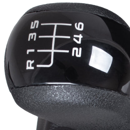 Skoda Octavia II 2004- gear knob + gaiter with frame BLACK 6 SPEED