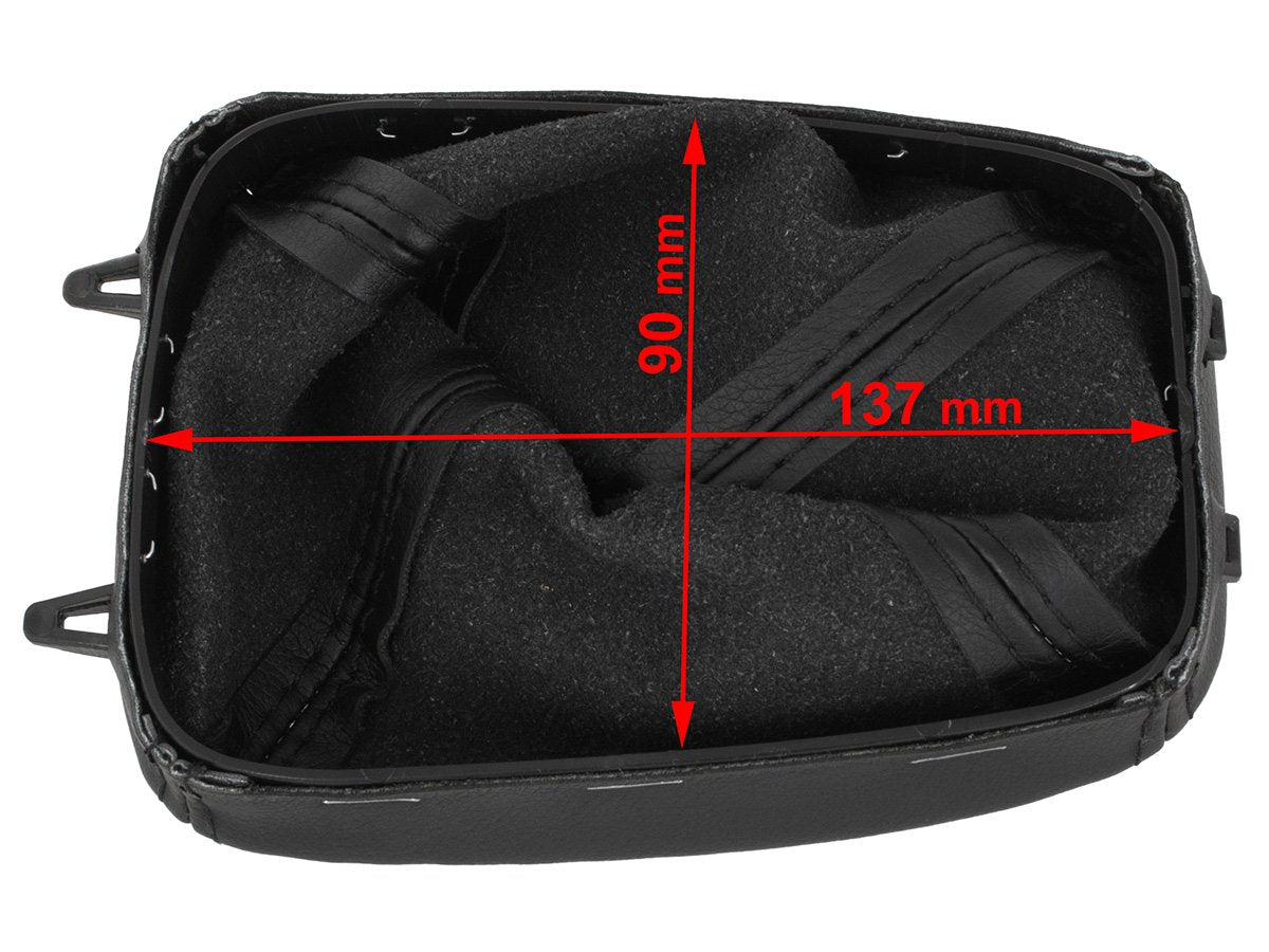 Saab 9-3 03-12 gear lever gaiter BLACK + frame