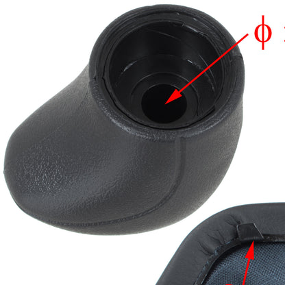 VW Crafter I 06-11 BLACK gear knob + GAITER with frame WHITE SHIFT PATTERN 6 SPEEDS