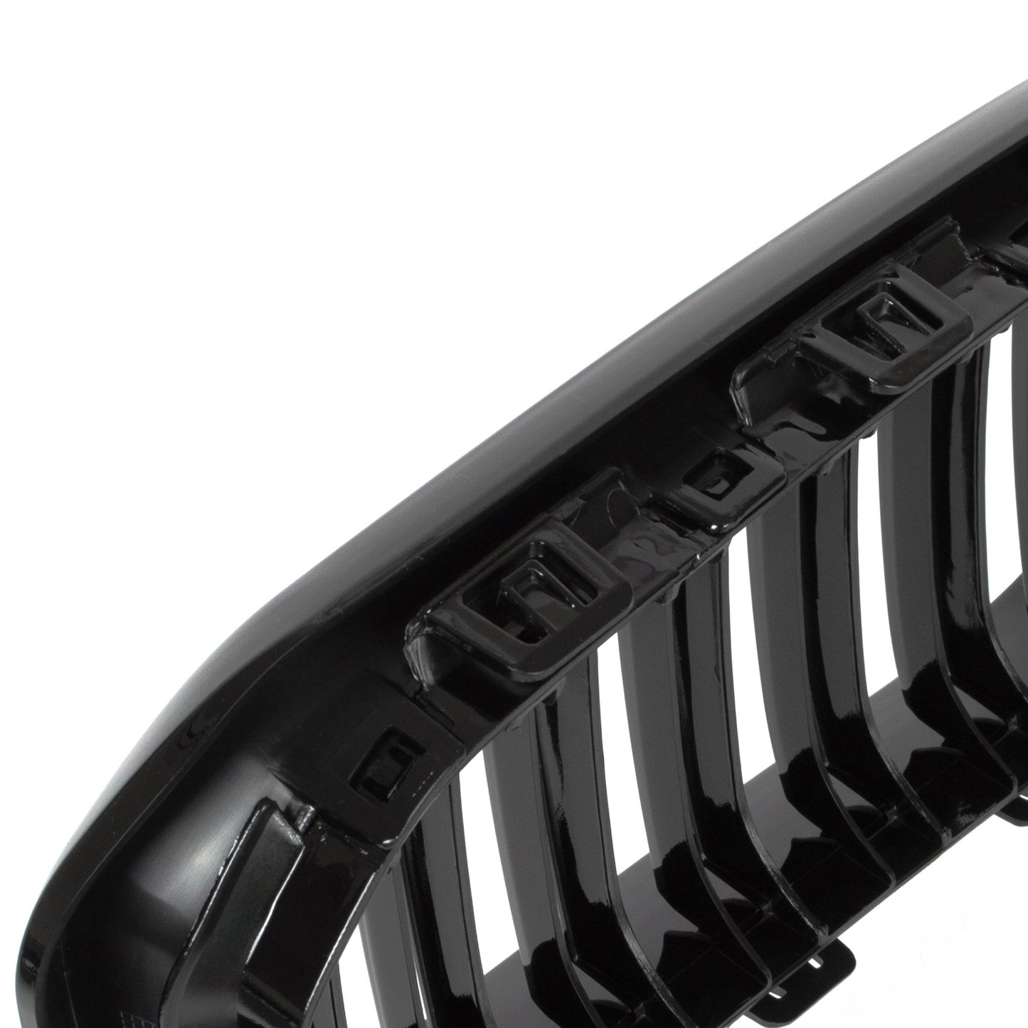 BMW 1 F21 15-18 grilles between headlights (kidneys) left + right set BLACK GLOSSY DOUBLE BAR