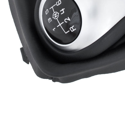 Mercedes W176 A-Class 12-18 gear knob BLACK / SILVER + gaiter with frame 6 SPEEDS