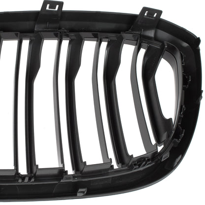 BMW X4 G02 2018- grilles (kidneys) left + right set BLACK GLOSSY DOUBLE BAR