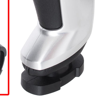 Citroen C5 III 08-17 AUTOMATIC gear knob BLACK LEATHER + SILVER