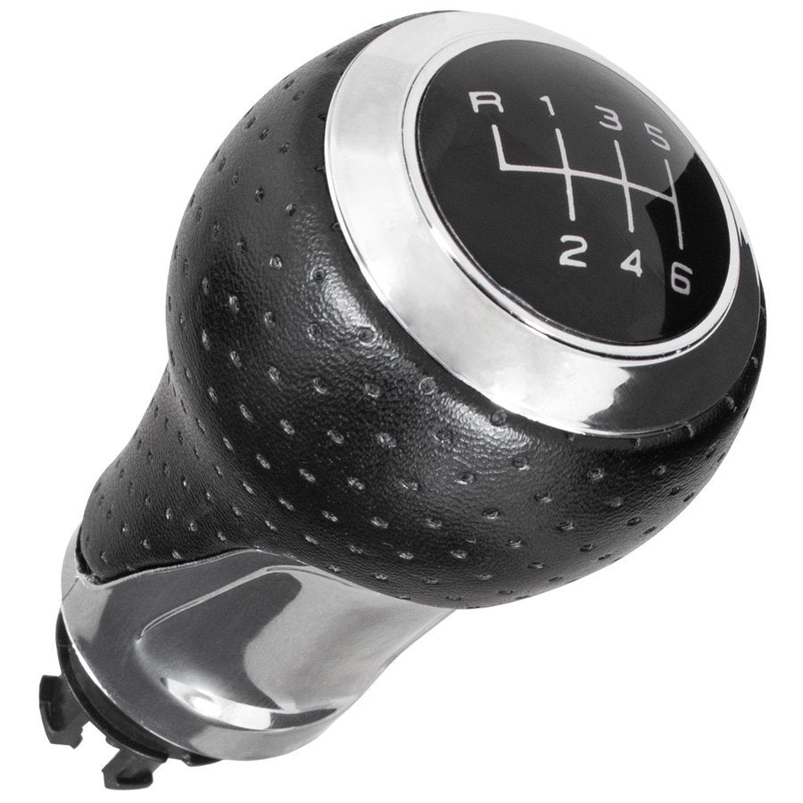 Audi A4 B8 2008 - gear knob BLACK + CHROME 6 SPEEDS