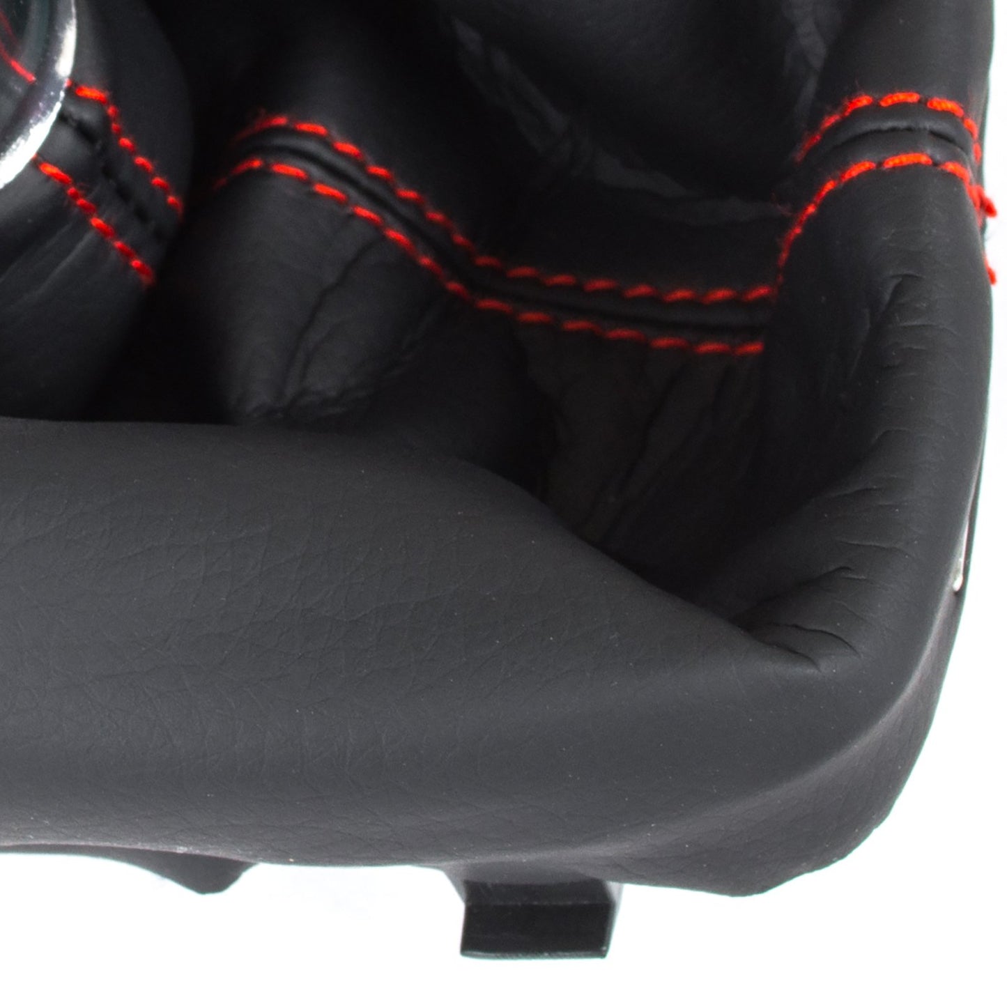 Audi A3 I 8L 96-03 BLACK gear knob + BLACK GAITER with RED STITCHING 6 SPEED