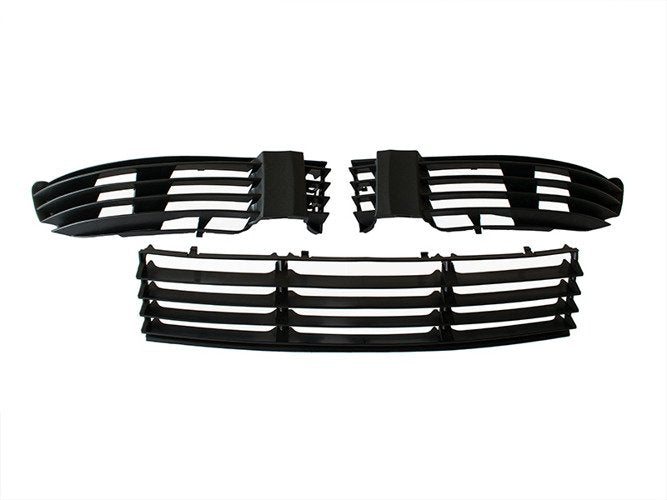 VW Passat B5 FL 00-05 WITHOUT FOG LIGHTS dummy grille in the front bumper L+R+central complete