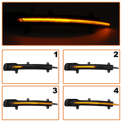 Audi Q7 4L 09-15 mirror indicator left + right SMOKED DYNAMIC LED 2 pcs. SET