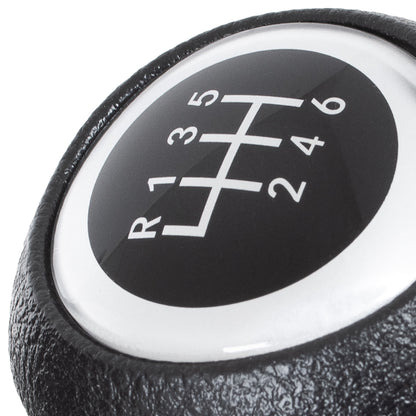 Mazda 3 III 13-18 Gear knob BLACK + SILVER 6 SPEED