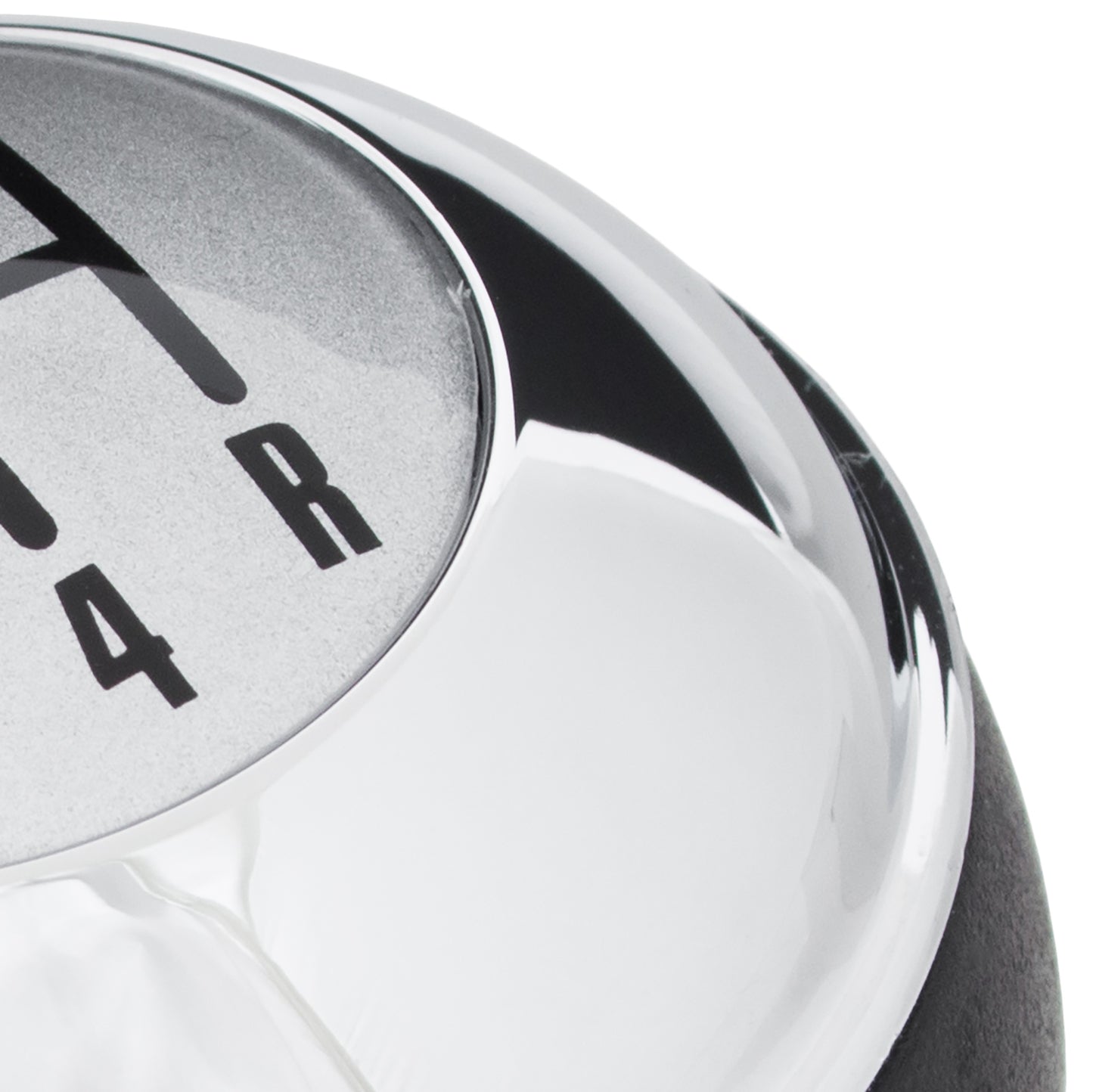 MINI R50 00-06 Gear knob BLACK + CHROME + SILVER CAP 5 SPEEDS