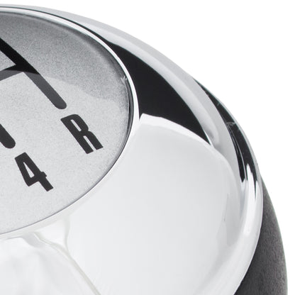 MINI R50 00-06 Gear knob BLACK + CHROME + SILVER CAP 5 SPEEDS