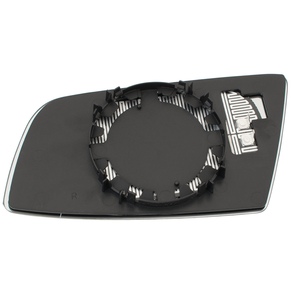 BMW 5 E60 / E61 03-10 mirror insert HEATED BLUE right