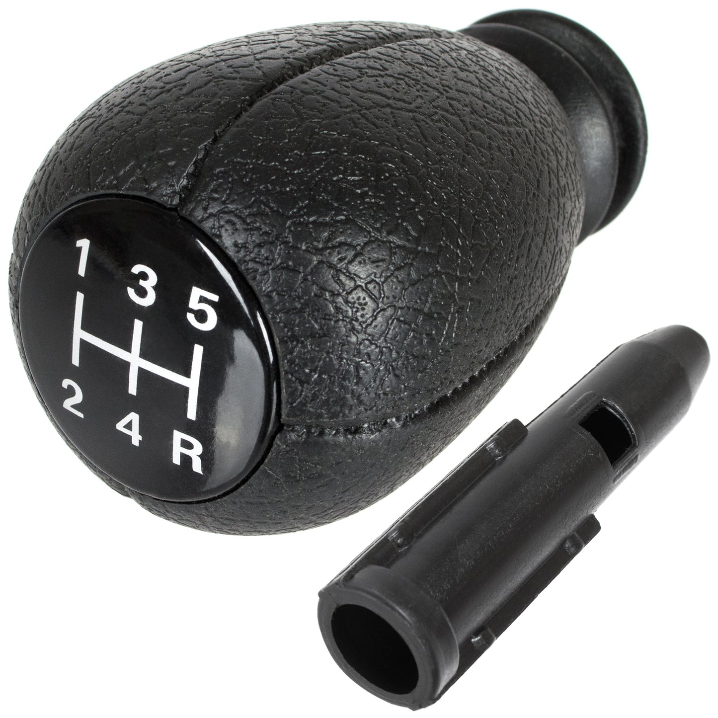 Citroen Xsara Picasso 99-02 gałka zmiany biegów CZARNA + BIAŁY SCHEMAT + adapter / przejściówka dźwigni drążka gałki zmiany biegów 2 szt. KPL