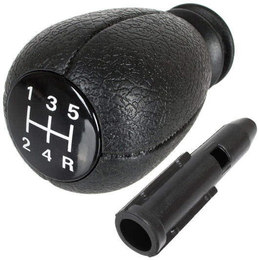 Citroen Xsara Picasso 99-02 gałka zmiany biegów CZARNA + BIAŁY SCHEMAT + adapter / przejściówka dźwigni drążka gałki zmiany biegów 2 szt. KPL