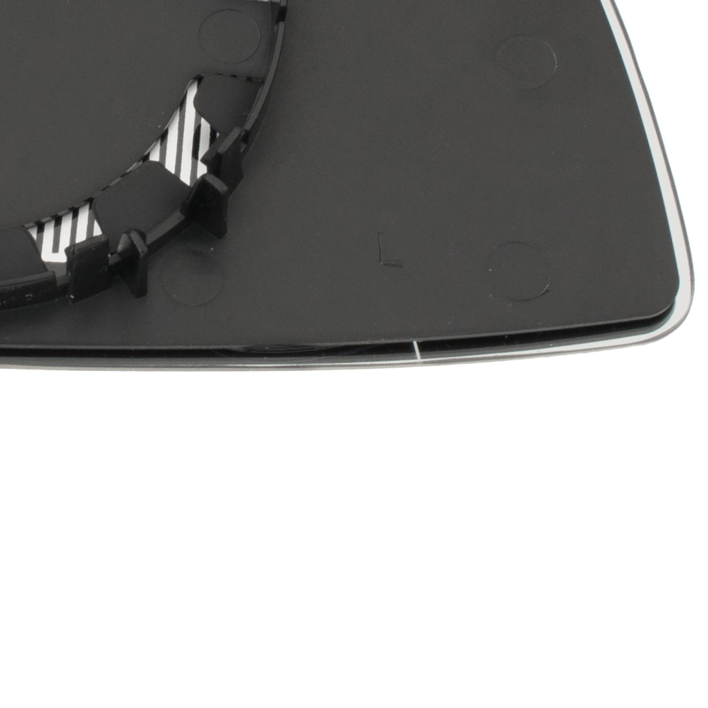 BMW 5 E60 / E61 03-10 mirror insert HEATED BLUE left