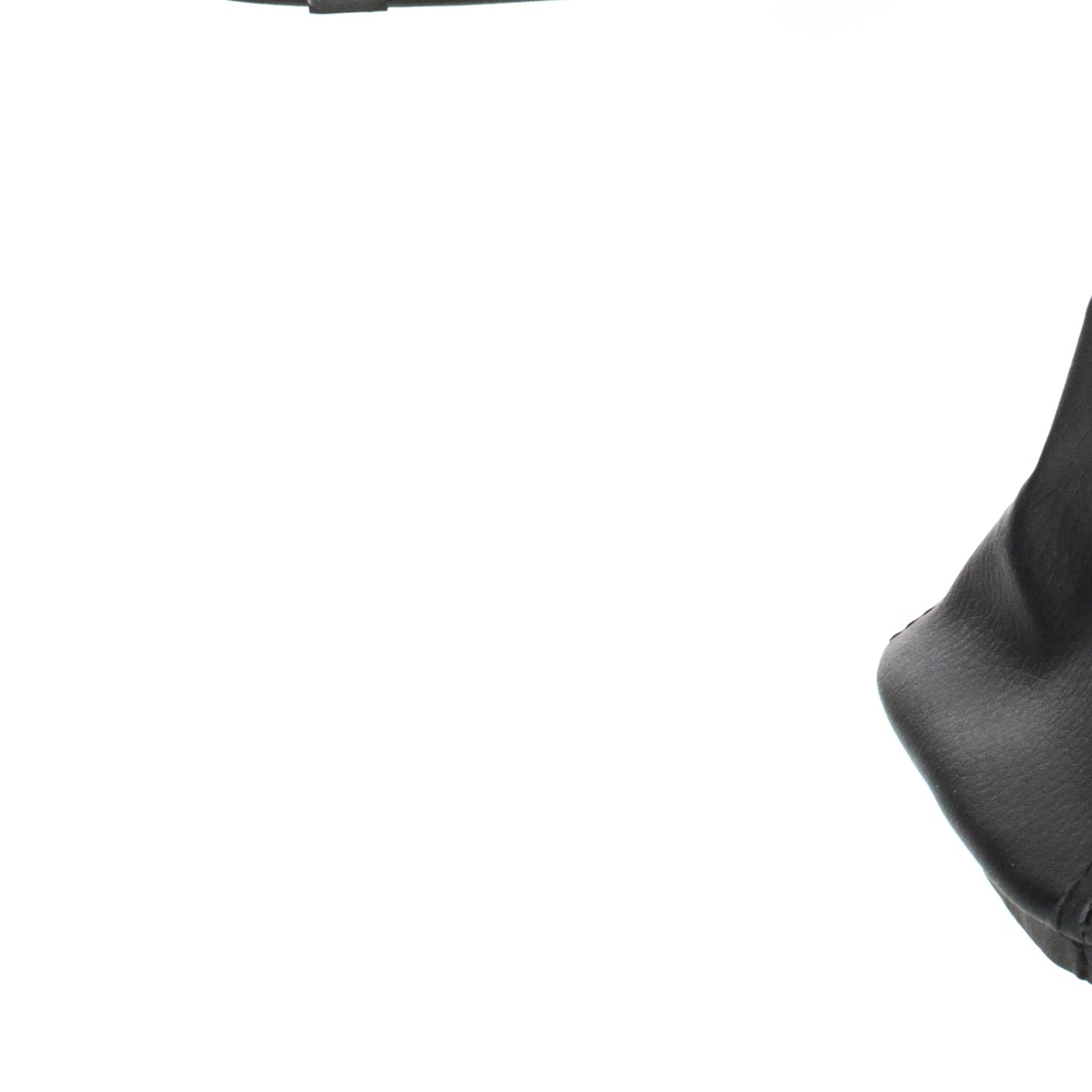 BMW 3 E30 82-94 gear knob BLACK ECO-LEATHER + gaiter BLACK with frame 5 SPEED