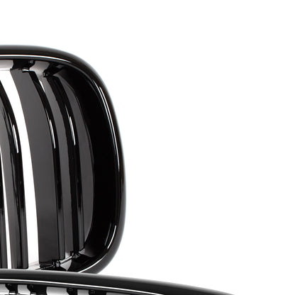 BMW 5 E39 95-03 SEDAN / ESTATE grilles (kidneys) left + right set BLACK GLOSSY DOUBLE BAR