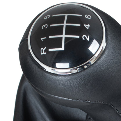 Audi A4 B8 07-15 Gear knob BLACK 6 SPEEDS + BLACK GAITER
