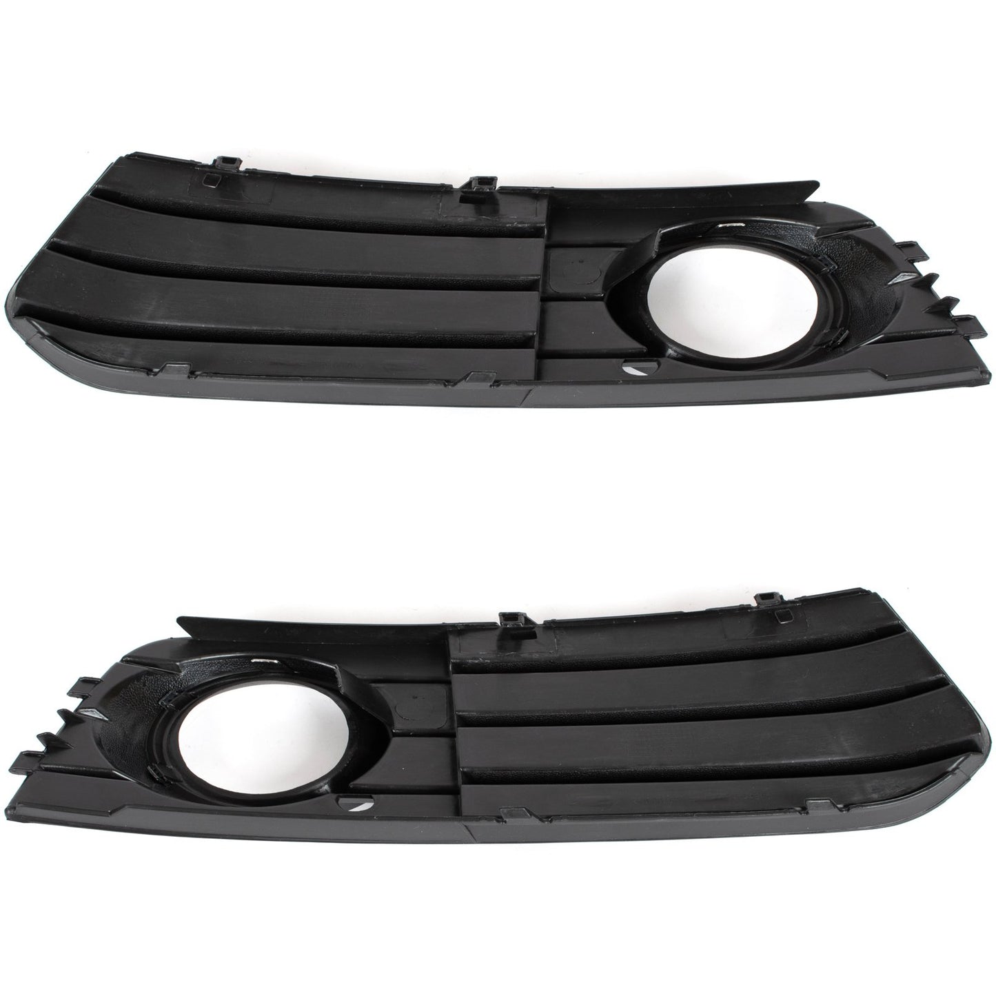Audi A4 B8 07-11 WITH FOG LIGHTS bumper grille 3 BARS CHROME FRAME left + right set.
