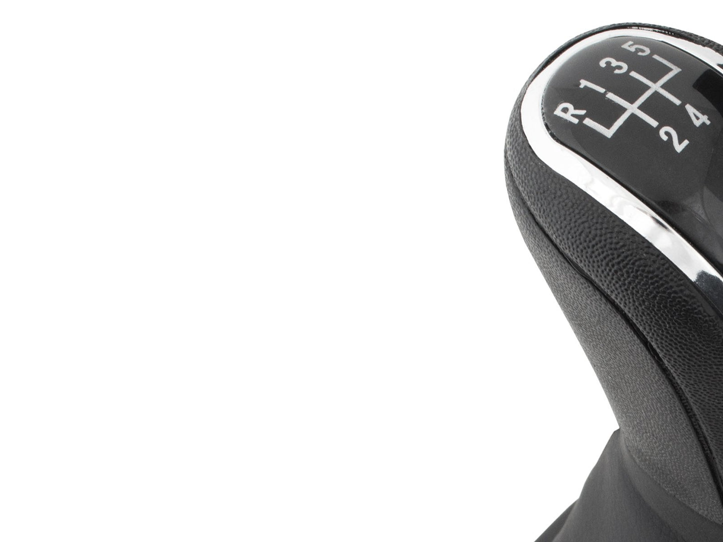 Audi A4 B8 07-15 Gear knob BLACK 5-SPEED + BLACK GAITER