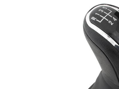 Audi A4 B8 07-15 Gear knob BLACK 5-SPEED + BLACK GAITER