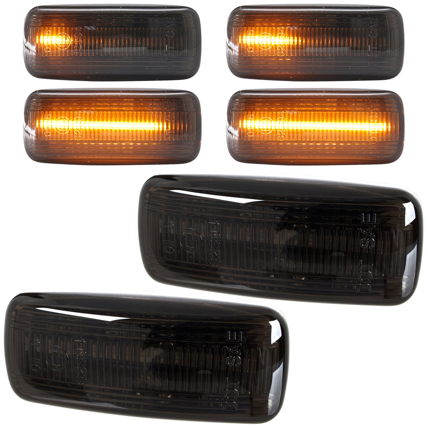 Audi A8 D2 94-02 Smoked Dynamic LED Side Indicators 2 pcs. Set